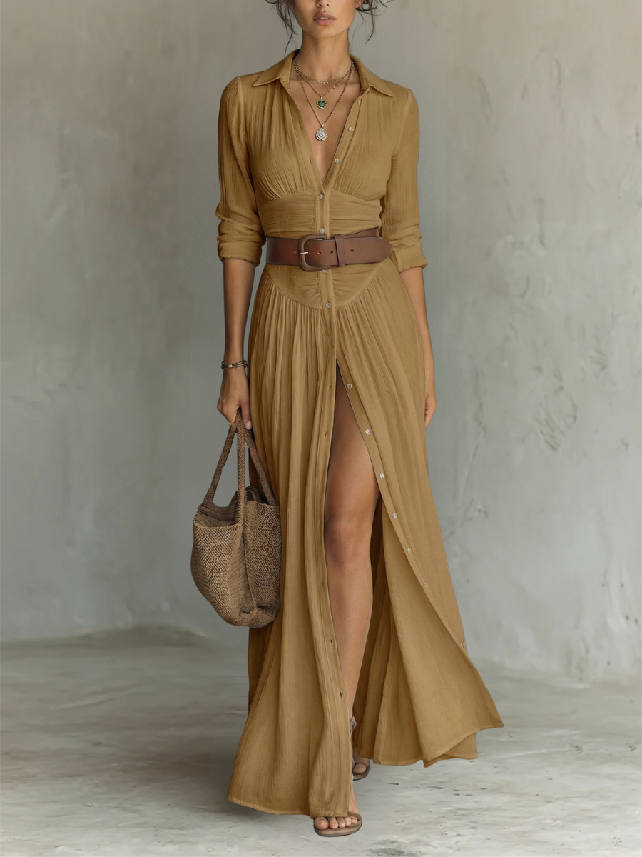 Vestido Mangas Largas Exclusivo de Aurelia