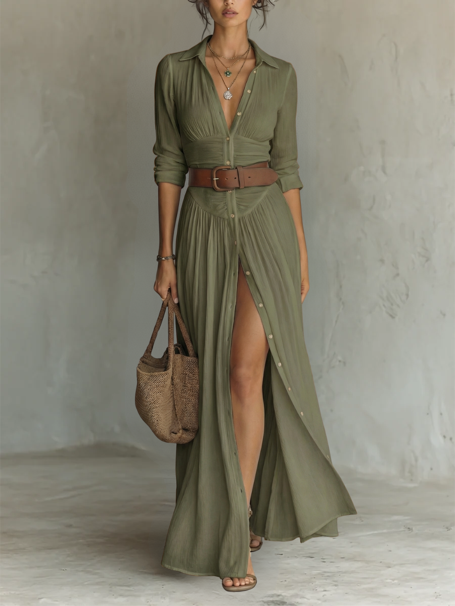 Vestido Mangas Largas Exclusivo de Aurelia