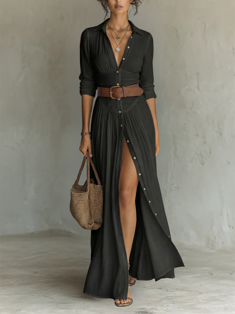 Vestido Mangas Largas Exclusivo de Aurelia