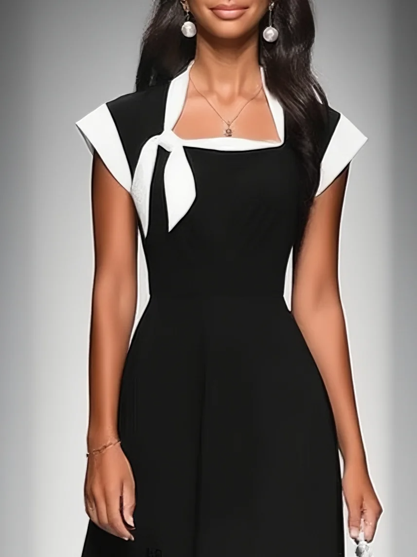 Vestido Bicolor Exclusivo de Aurelia